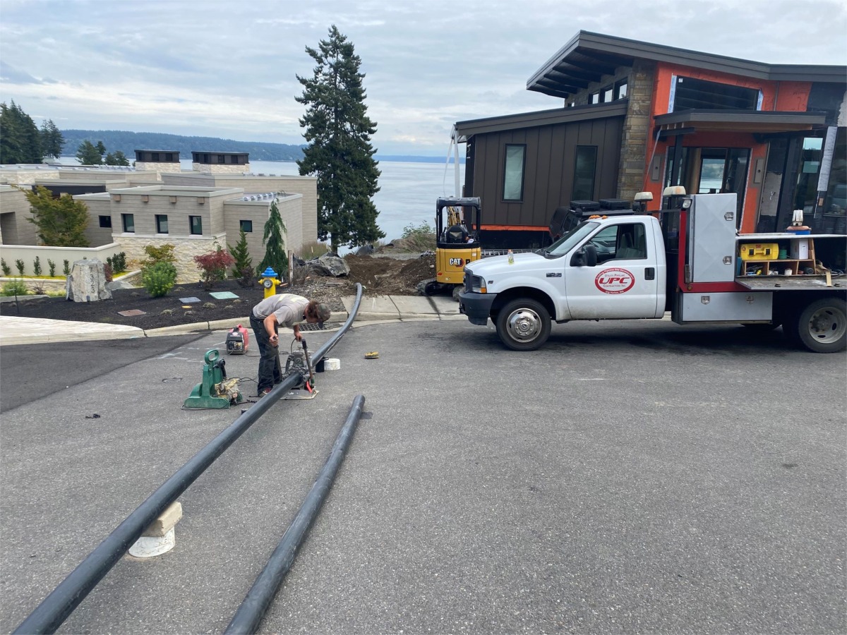 FORCE MAIN SEWER AND WATERLINE