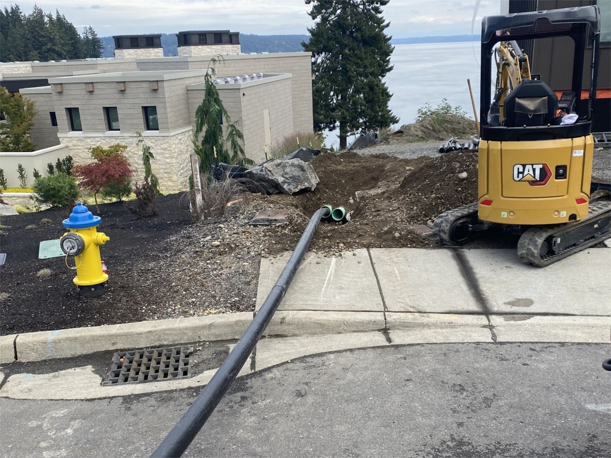 FORCE MAIN SEWER AND WATERLINE