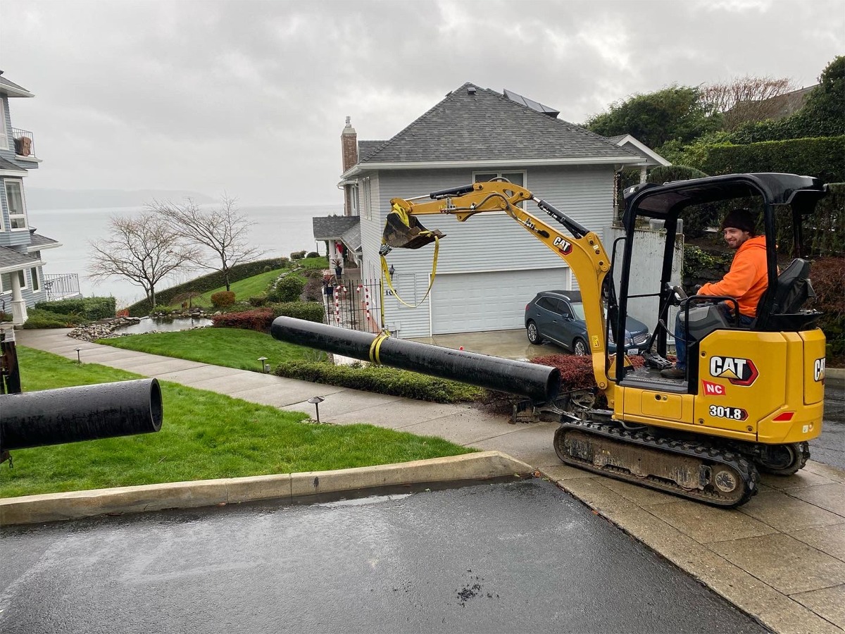HDPE PIPE FUSING STORM DRAIN