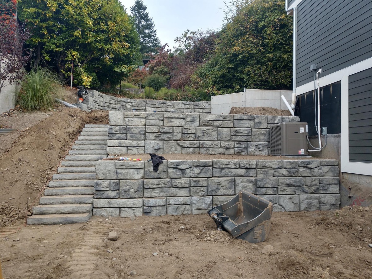 Retaining Wall Installation